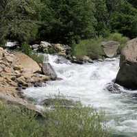 Rushing Water and Stream in California