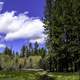 Manzanita Lake landscape in Lassen Volcanic National Park, California