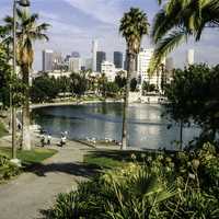 MacArthur Park in Los Angeles, California