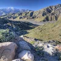 HDR Scenic of the landscape of the Pacific Crest Trail in California