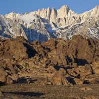 Alabama Hills landscape in California