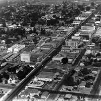 Anaheim Cityscape in 1922 in California