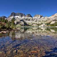 Beautiful lake in Ansel Adam Wilderness