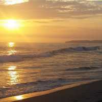 California Sunset over the Ocean