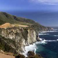 Coastal landscape and scenery in California