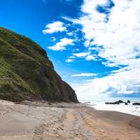 King Range beach landscape with sky