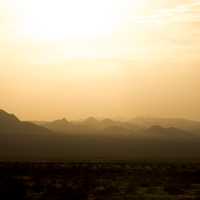 Late Afternoon sun in the Sheephole Wilderness