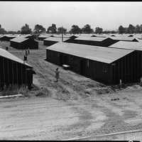 Partial view of the Stockton Assembly Center in California