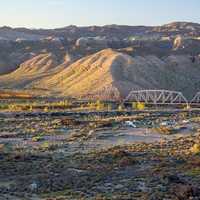 Scenic Landscape with hills in the Mojave Desert