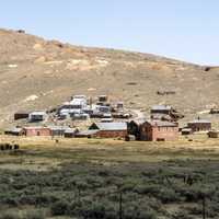 Town and houses in the California Landscape