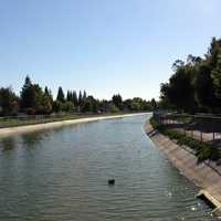 Canal in the Pocket Area of Sacramento, California