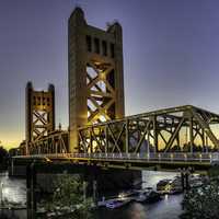 Tower Bridge in Sacremento, California