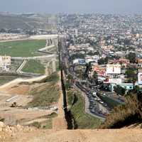 Border between San Diego and Tijuana, California
