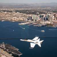 F-18 over San Diego, California