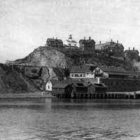 Alcatraz Island in San Francisco 1895, California