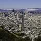 Cityscape of San Francisco from Twin Peaks in California