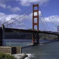 Closer View of the Golden Gate Bridge, San Francisco, California