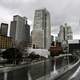 High-rises surround Yerba Buena Gardens in San Francisco, California