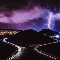 Lightning Strikes San Francisco, California