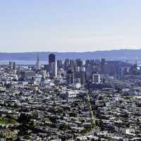 Overlooking San Francisco from the Twin Peaks, California