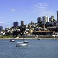 San Francisco skyline from Municipal Pier in California