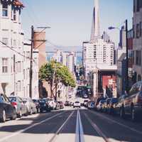 Streets and town in San Francisco, California