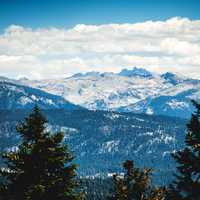 Beautiful Mountain and Forest Landscape in Sequoia National Park, California