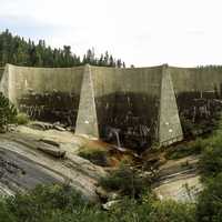 Hume Dam in Sequoia National Park, California