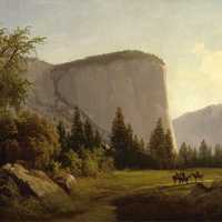 El Capitan painting at Yosemite National Park, California