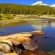 Lake and Landscape in Yosemite National Park, California