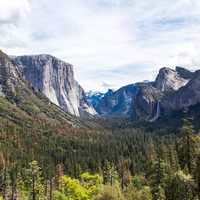 Landscape of the Valley at Yosemite National Park, California