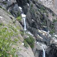 Middle Falls of Yosemite Falls at Yosemite National Park, California