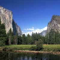 Yosemite National Park, landscape view in California