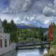 Bridge across the creek at Breckenridge Colorado