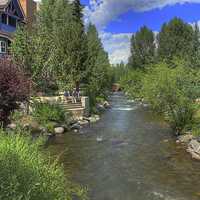 Flowing through town at Breckenridge, Colorado