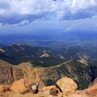 Cloudy Skies at Pikes Peak, Colorado