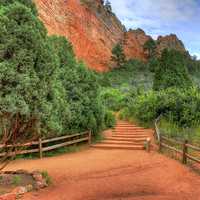 In the garden at Garden of the Gods, Colorado