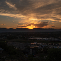 Sunset Beyond the Horizon