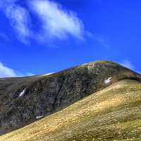 Clouds above the false peak at Mount Elbert, Colorado