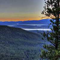 Dawn on the trail at Mount Elbert, Colorado