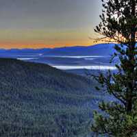 Dawn on the trail at Mount Elbert, Colorado