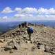 Hikers at the Summit at Mount Elbert, Colorado