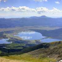 Lakes from Above from Mount Elbert, Colorado