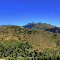 Mountain summits  from Mount Elbert, Colorado