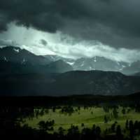 Clouds over the Mountains in Colorado