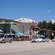 Downtown Winter Park with the Continental divide in the background