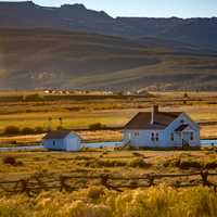 Houses high in the rockies in Leadville, Colorado