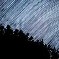 Long Star Trails Astrophotography in Longmont, Colorado