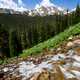 Stream rushing down Araphoe Pass