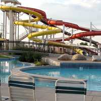 Waterslide at waterpark in Englewood, Colorado